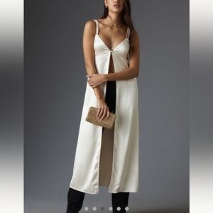 Anthropologie open-front long line cami